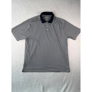 Nat Nast Luxury Originals Golf Polo Men Size Large Preppy Nautical Stripe Beachy